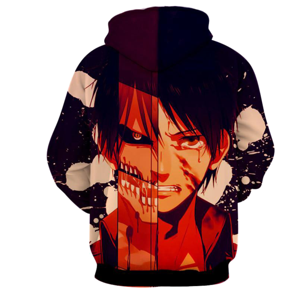 Attack On Titan - Eren Yeager 3D - Attack On Titan Hoodies